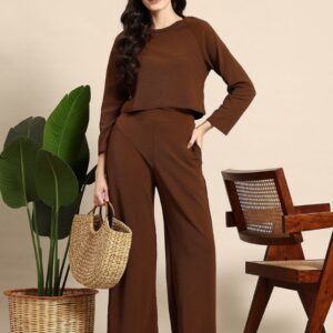 Women’s Brown Two Piece Co-Ords Sets