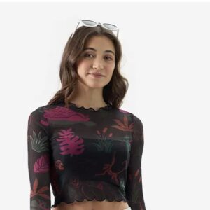 Fancy Mesh Crop Top